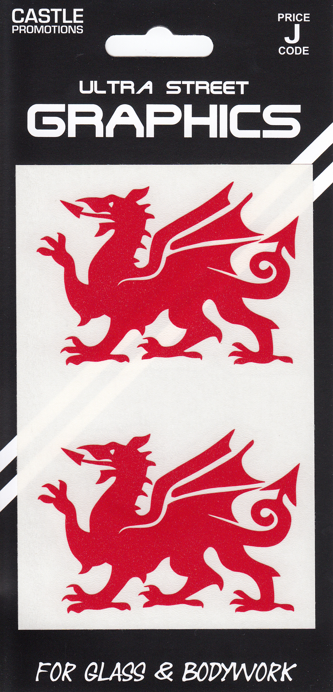 GR188 Small Welsh Dragon Pairs