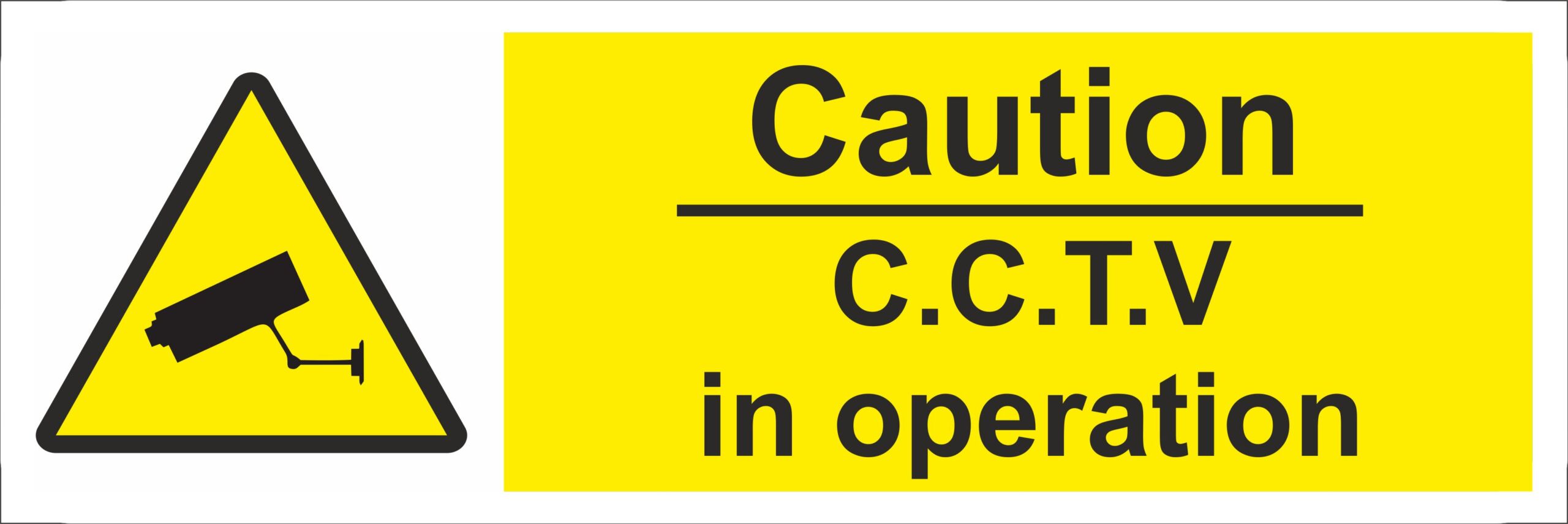 SS026SA Caution CCTV Operation