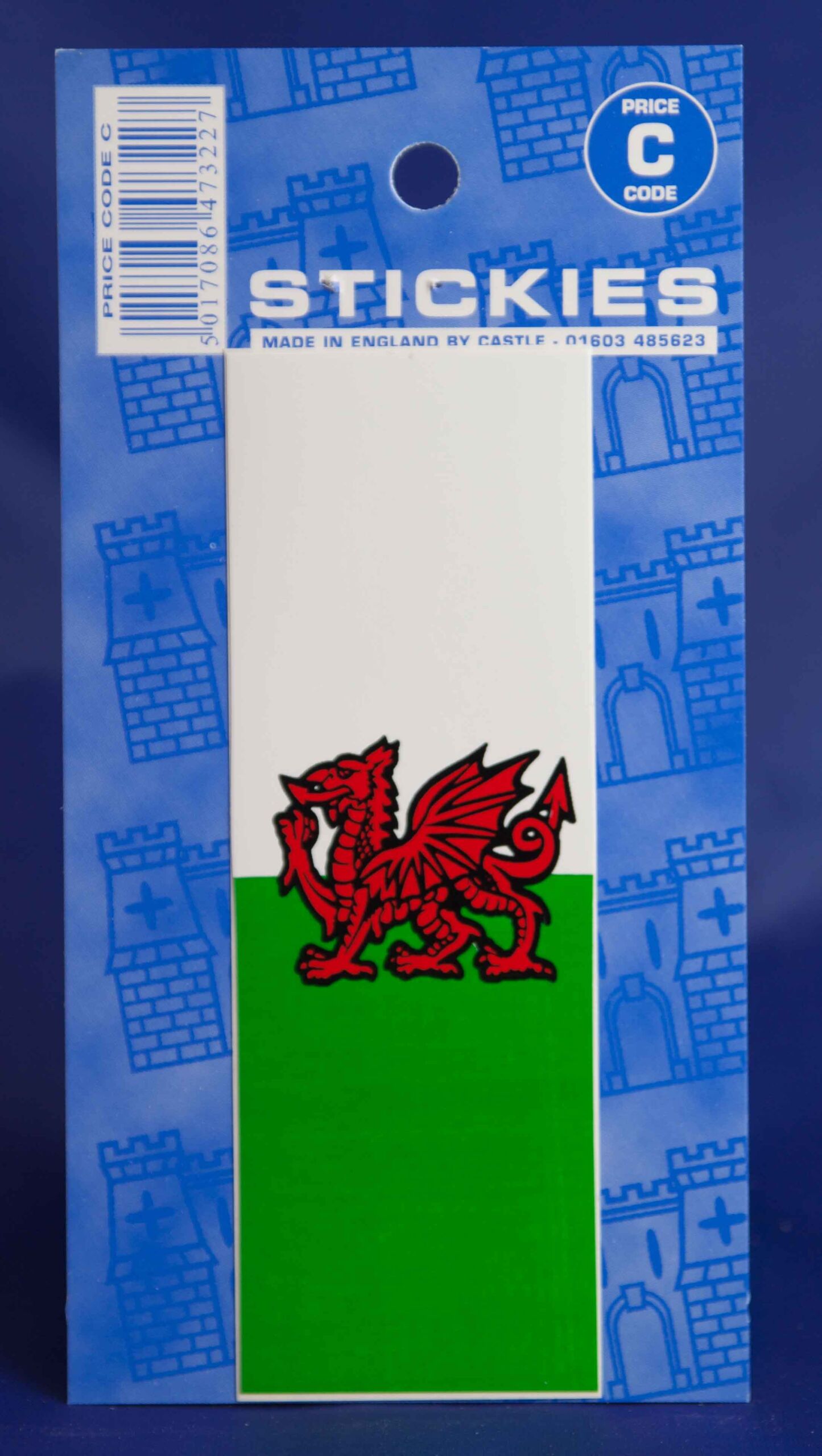 V400 Welsh Dragon Green & Red Only No. Plate Sticker