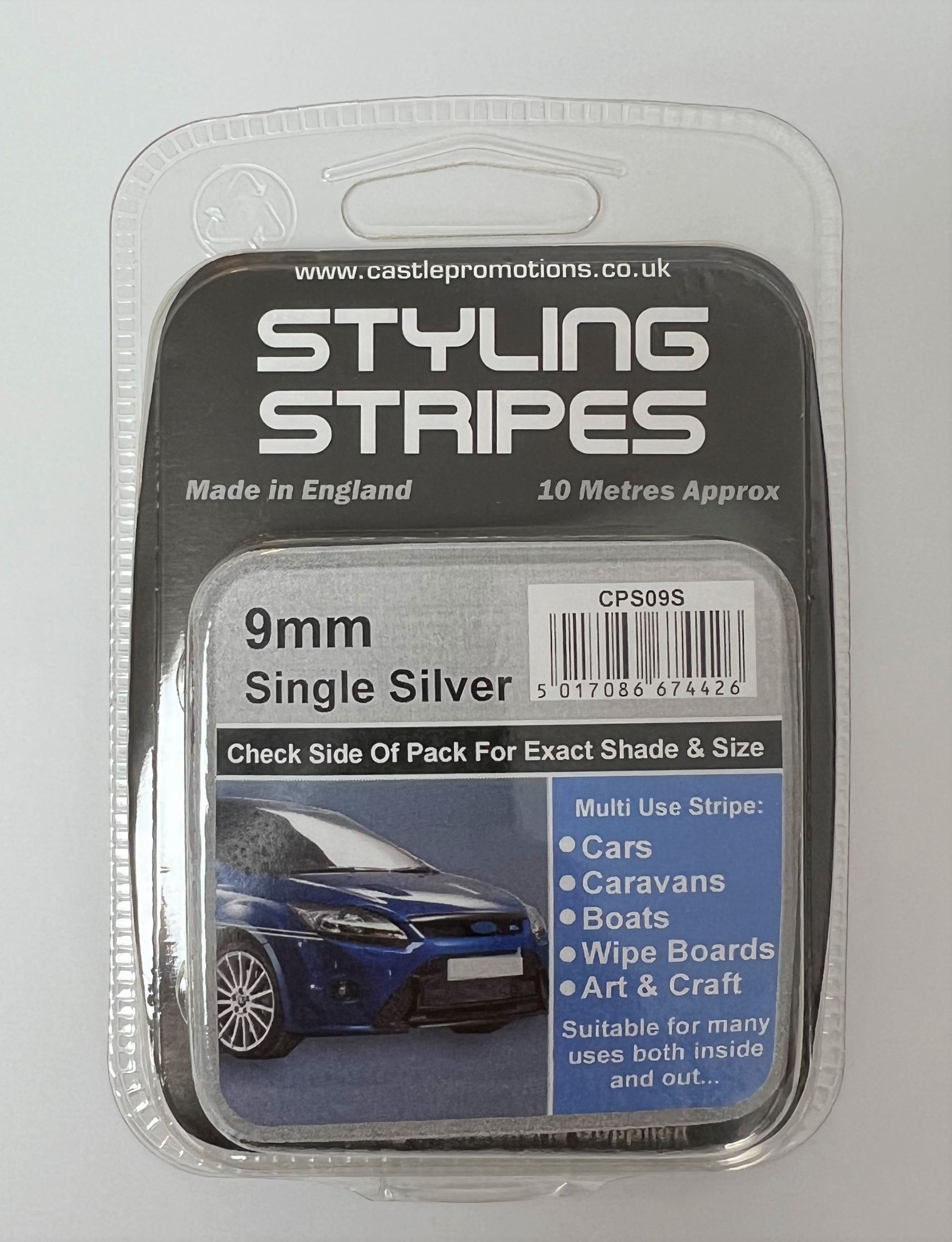 CPS09S Silver 9mm Styling Stripe